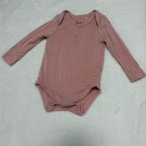 Little Sleepies Mauve Blush Bodysuit 0-3M Bamboo EUC Sold Out